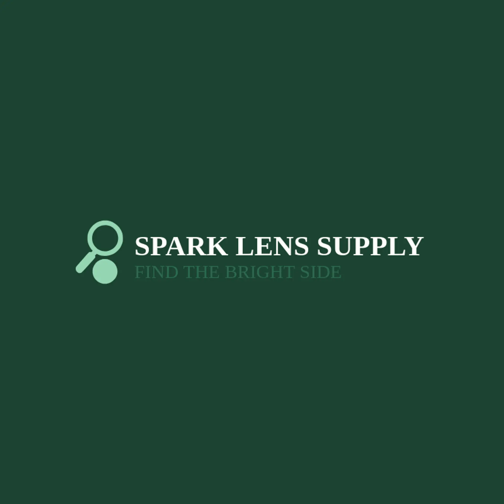 Spark Lens Supply logo for magnifying glass