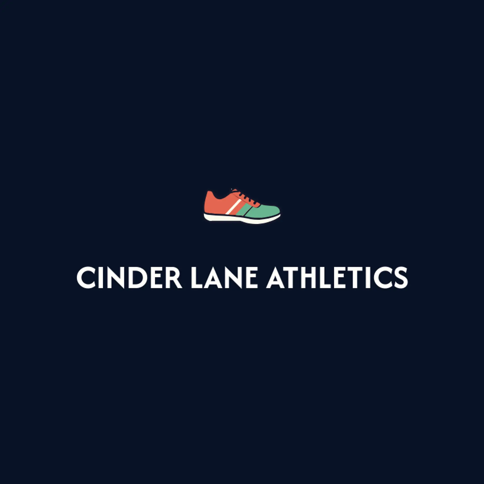 Cinder Lane Athletics logo for track and field