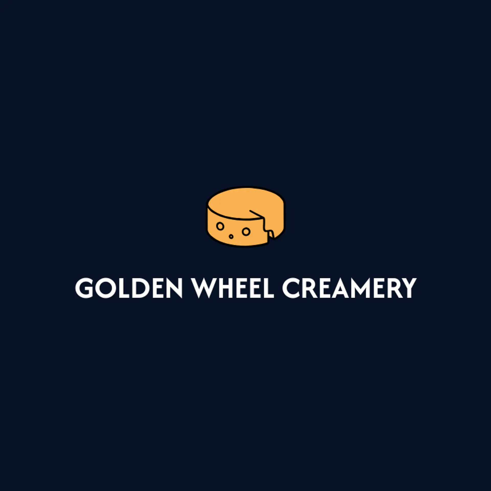 Golden Wheel Creamery logo for cheese