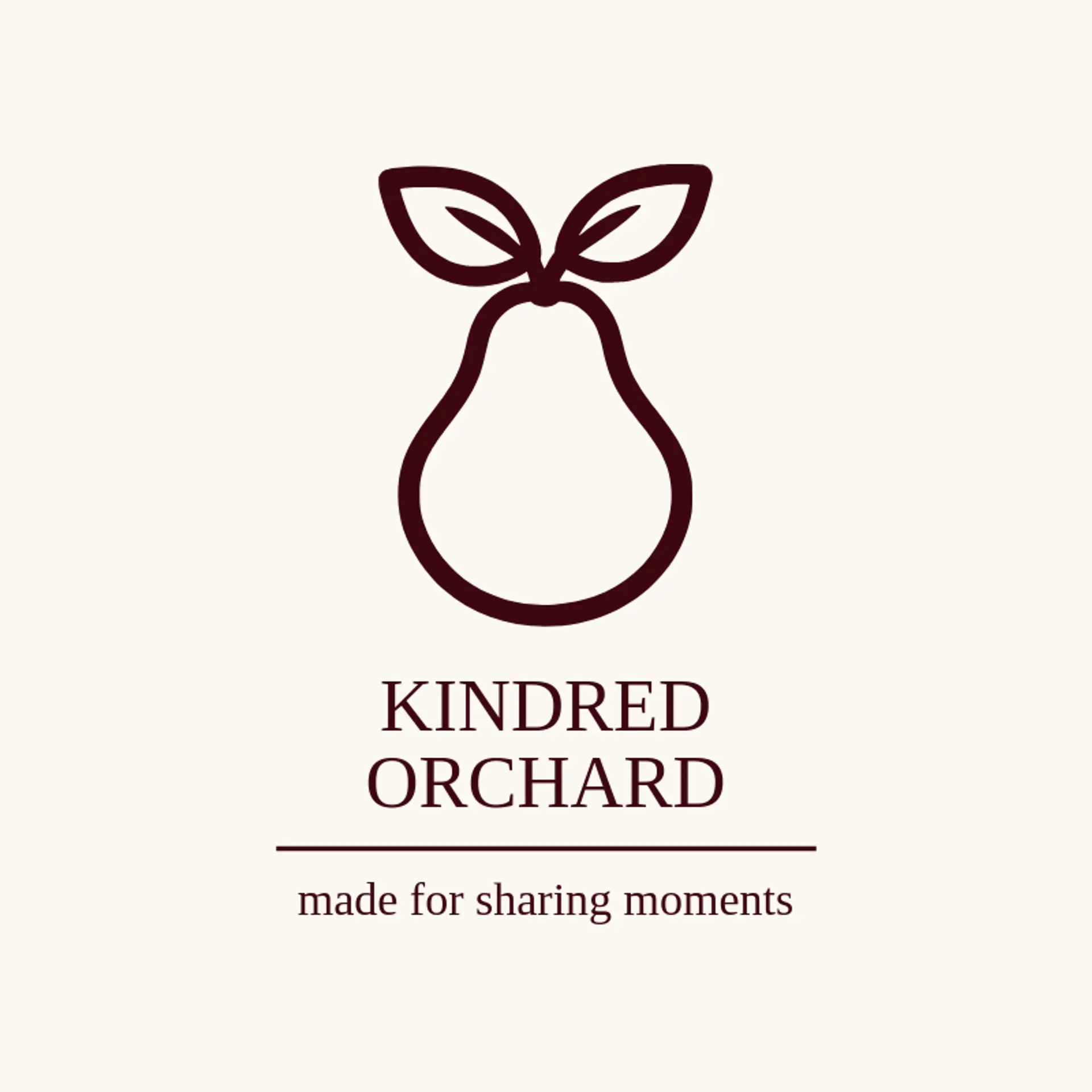 Kindred Orchard logo for pear