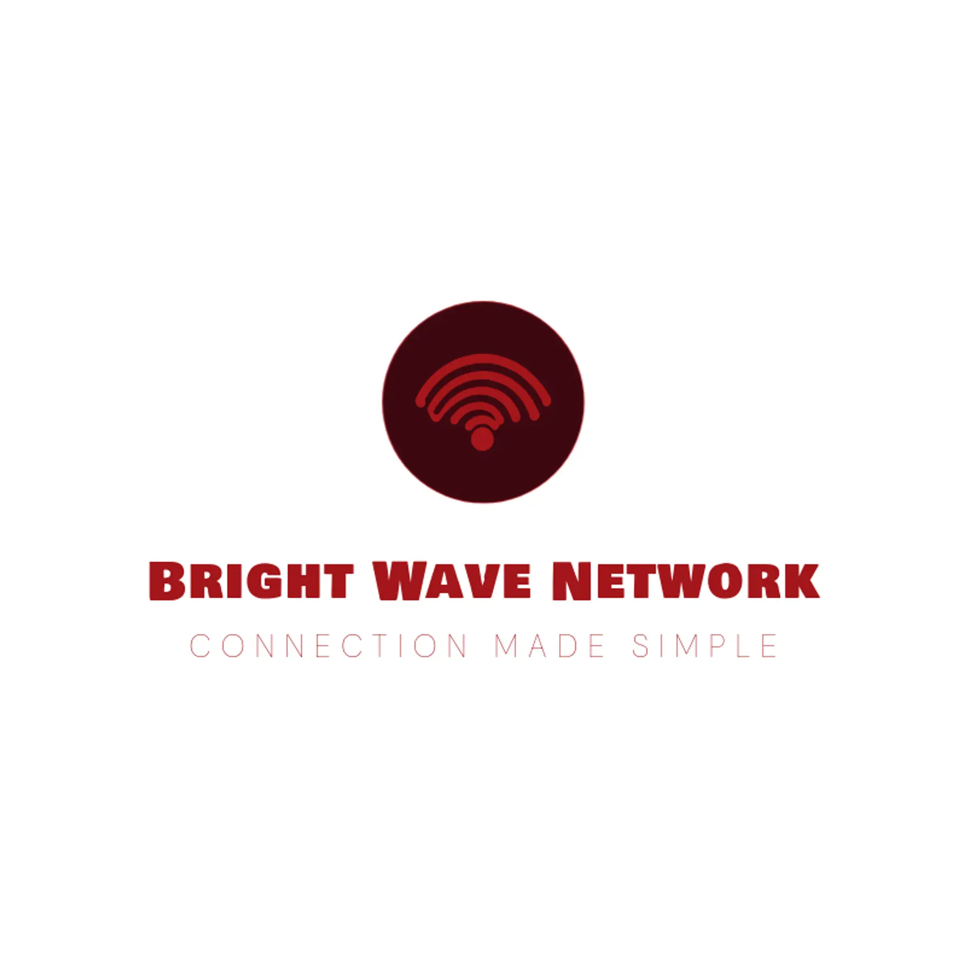 Bright Wave Network logo for wifi