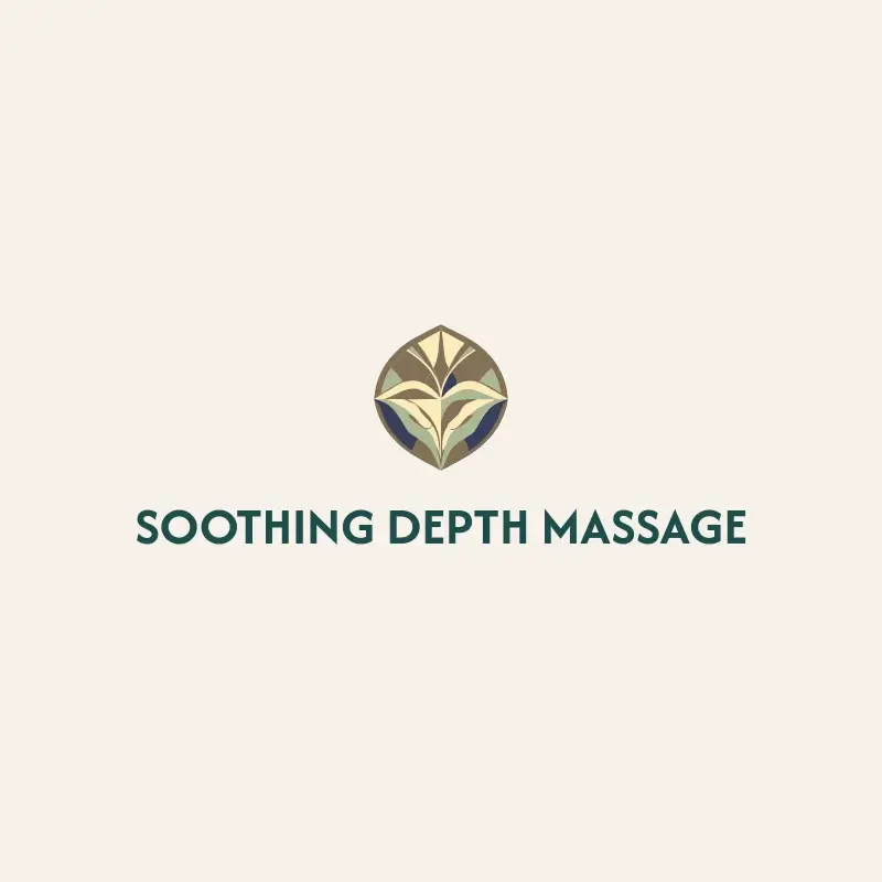 The massage name Soothing Depth Massage as a branded logo with a color icon