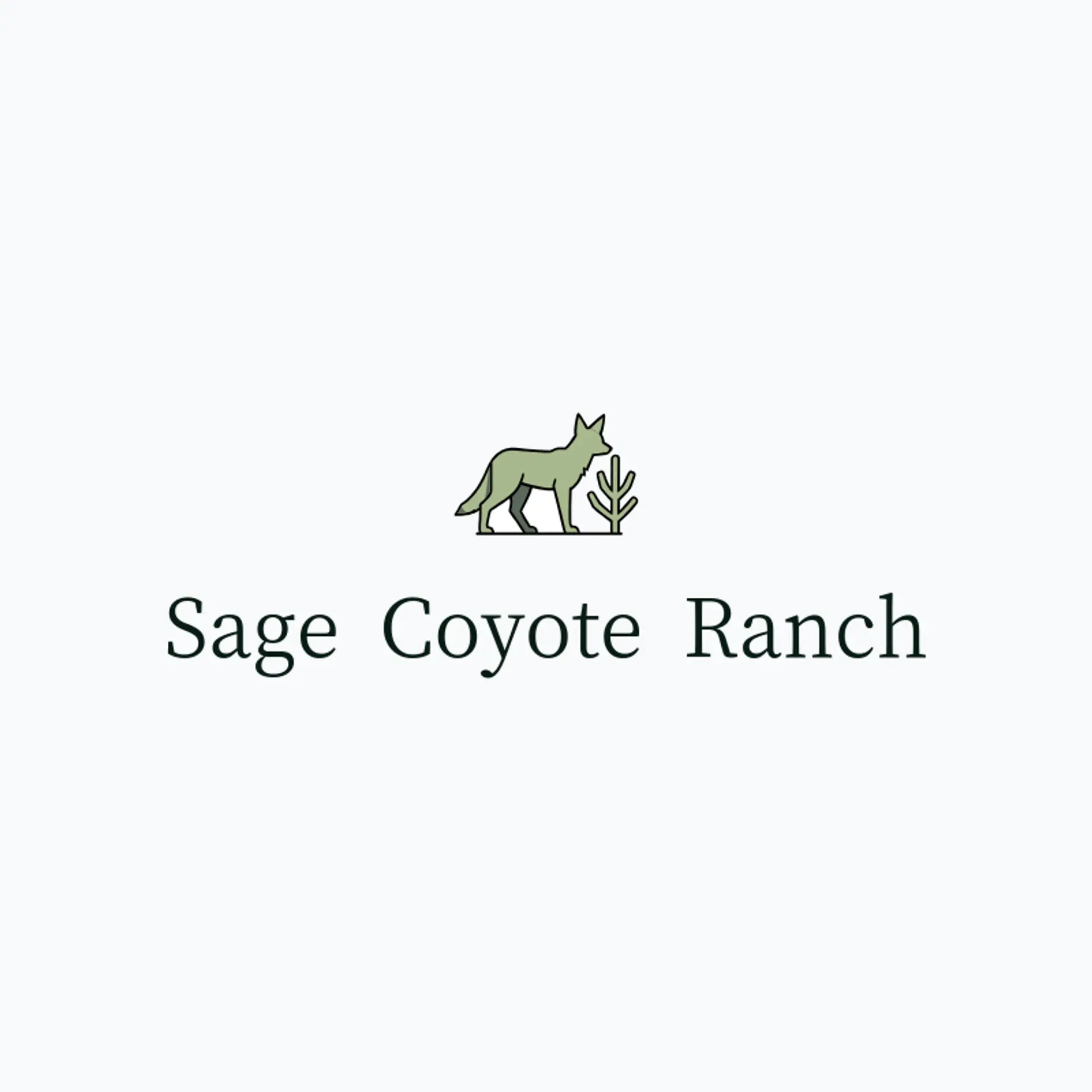 Sage Coyote Ranch logo for coyote