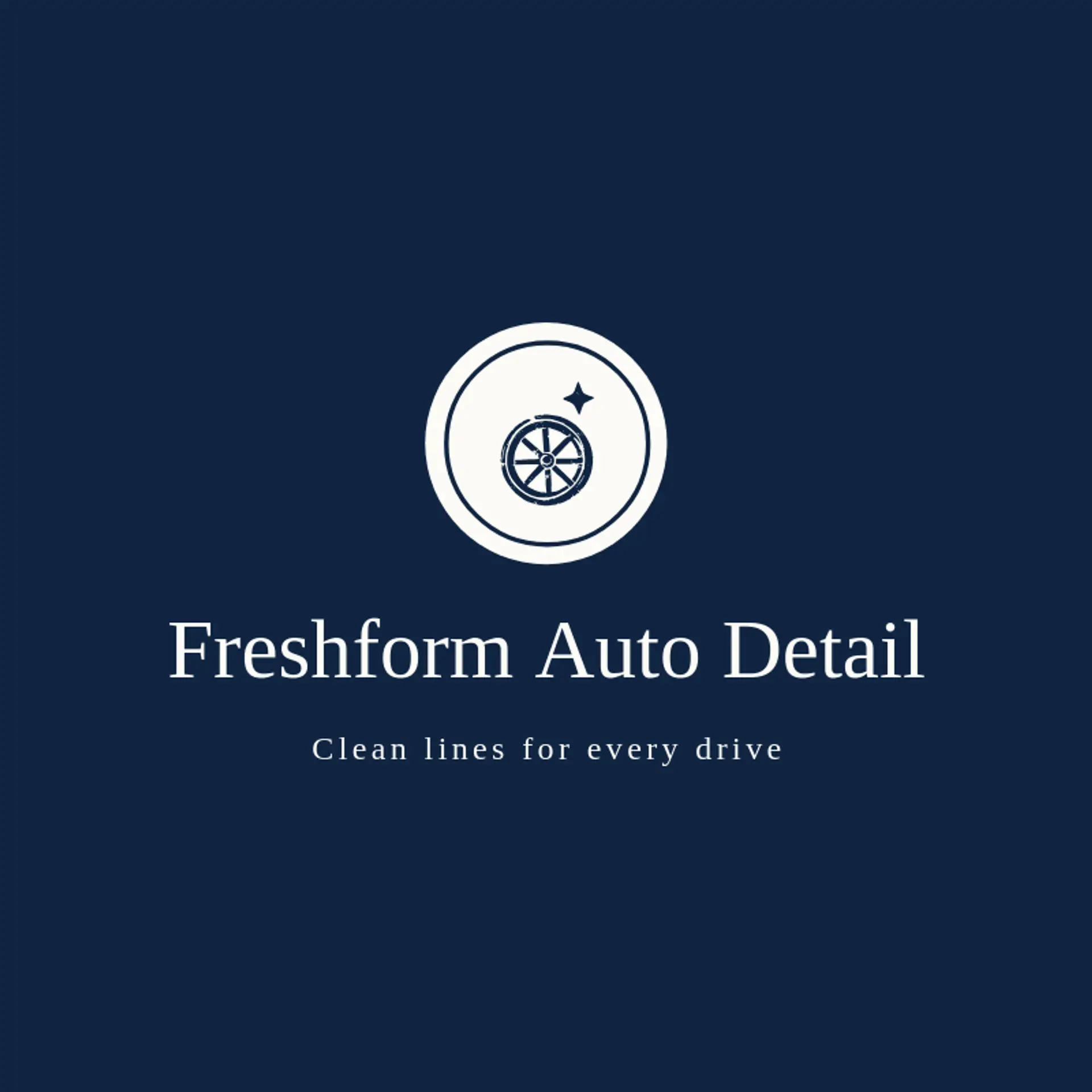 Freshform Auto Detail logo for detail