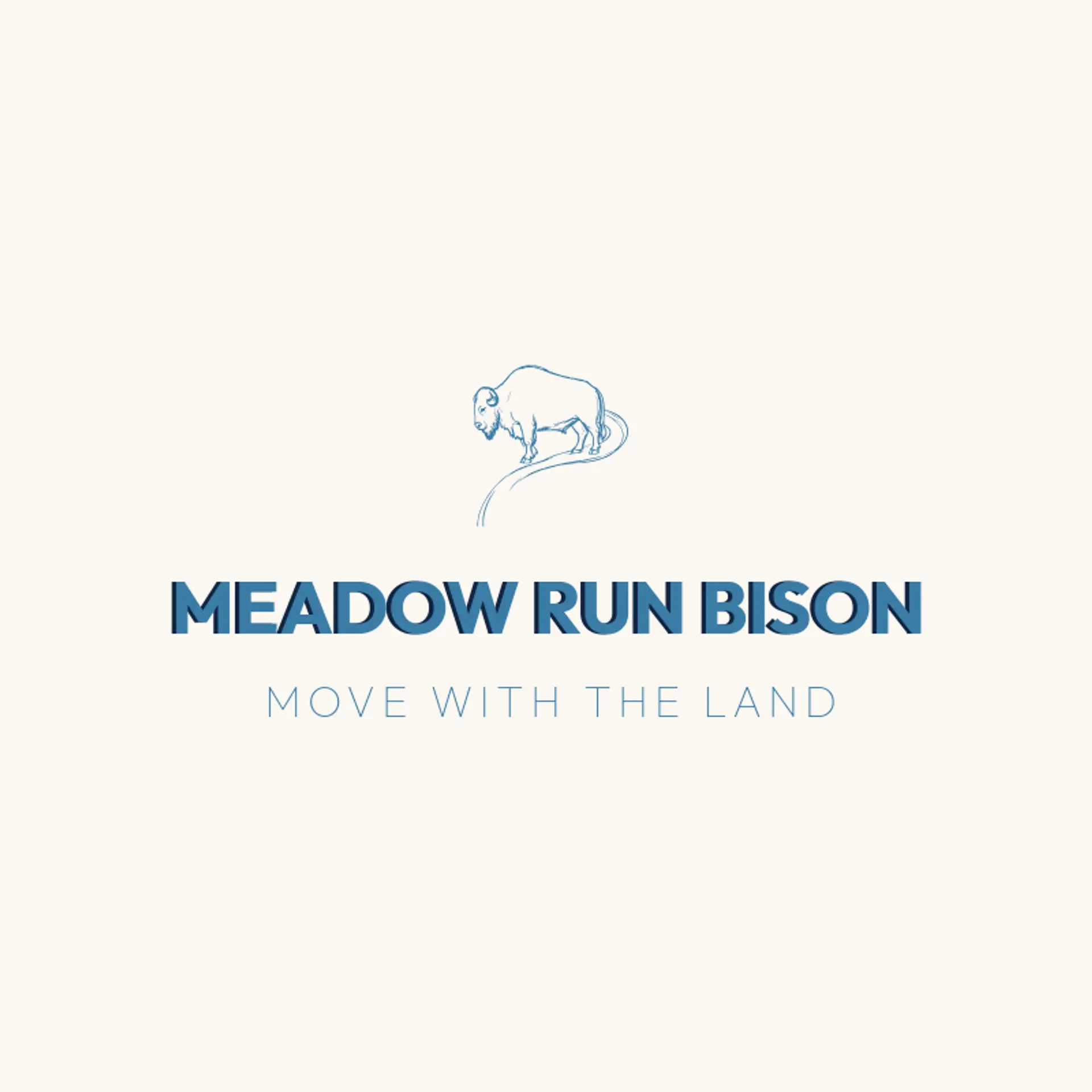 Meadow Run Bison logo for bison