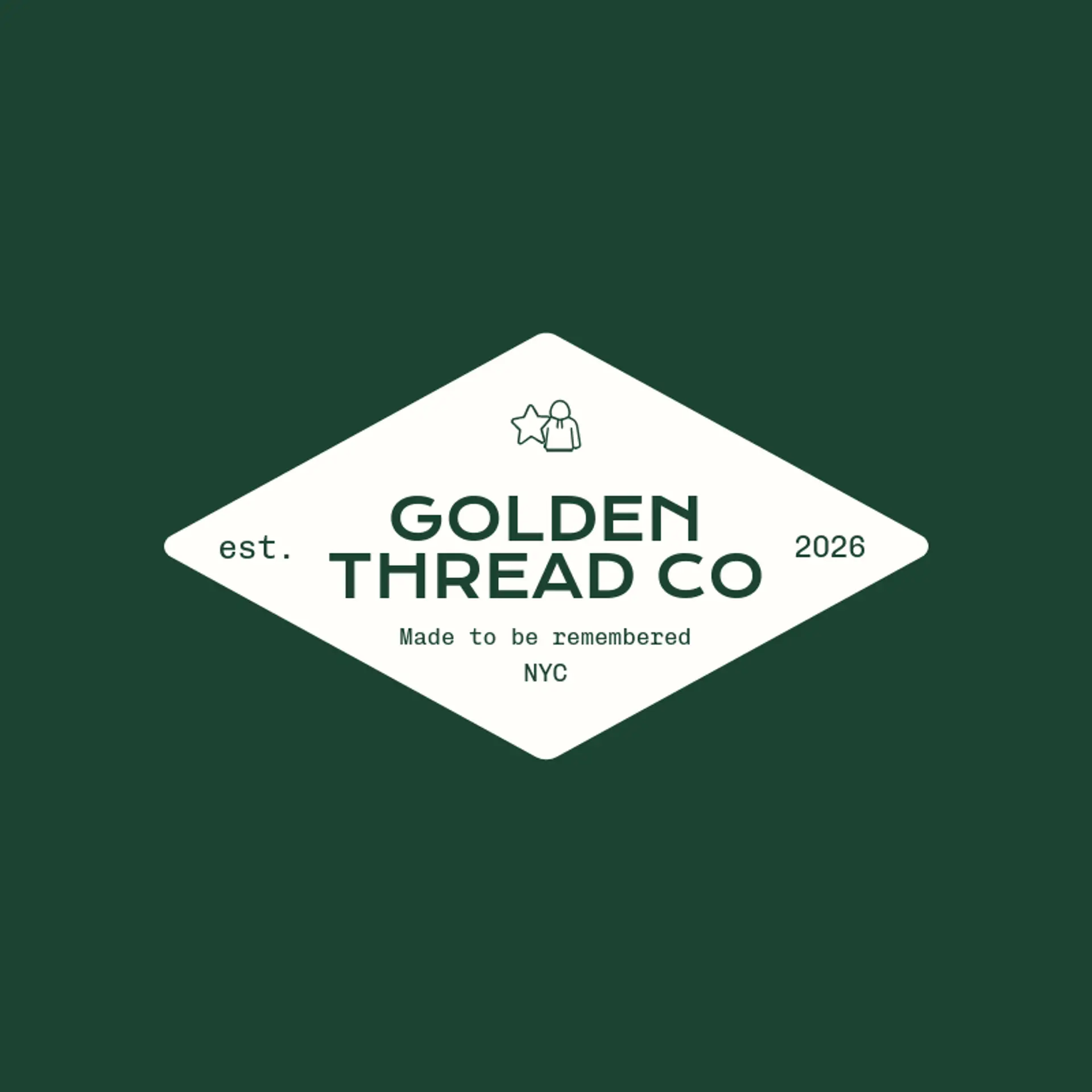 Golden Thread Co logo for streetwear