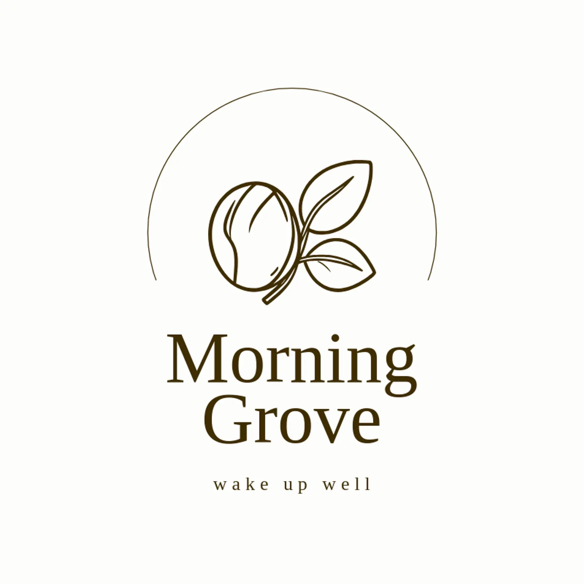 Morning Grove logo for coffee bean