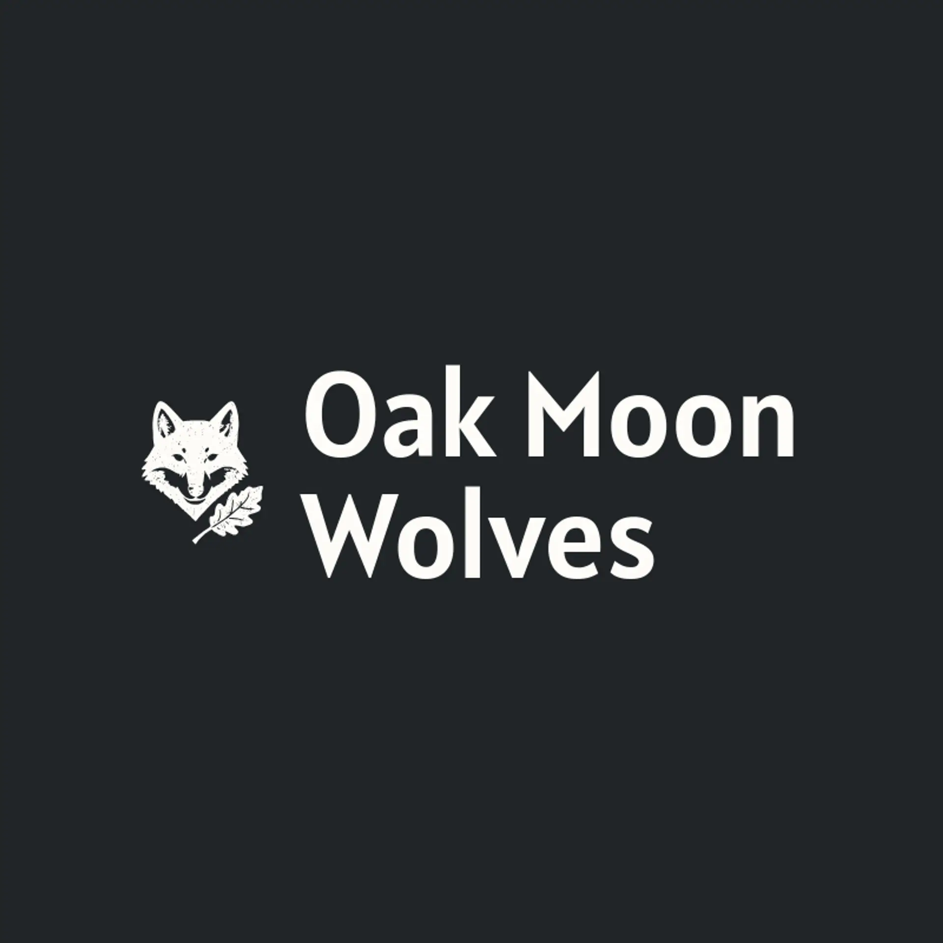 Oak Moon Wolves logo for wolf