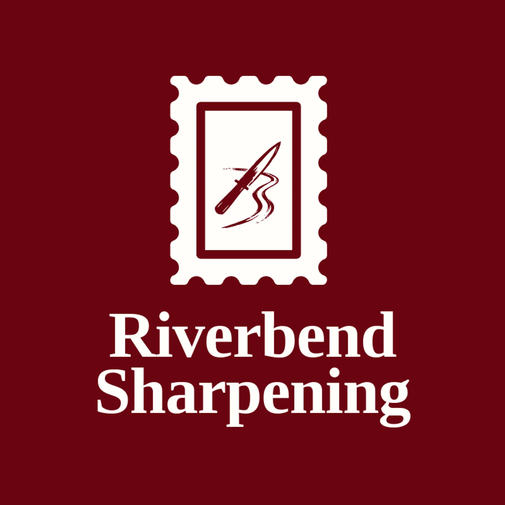 Riverbend Sharpening logo for knife