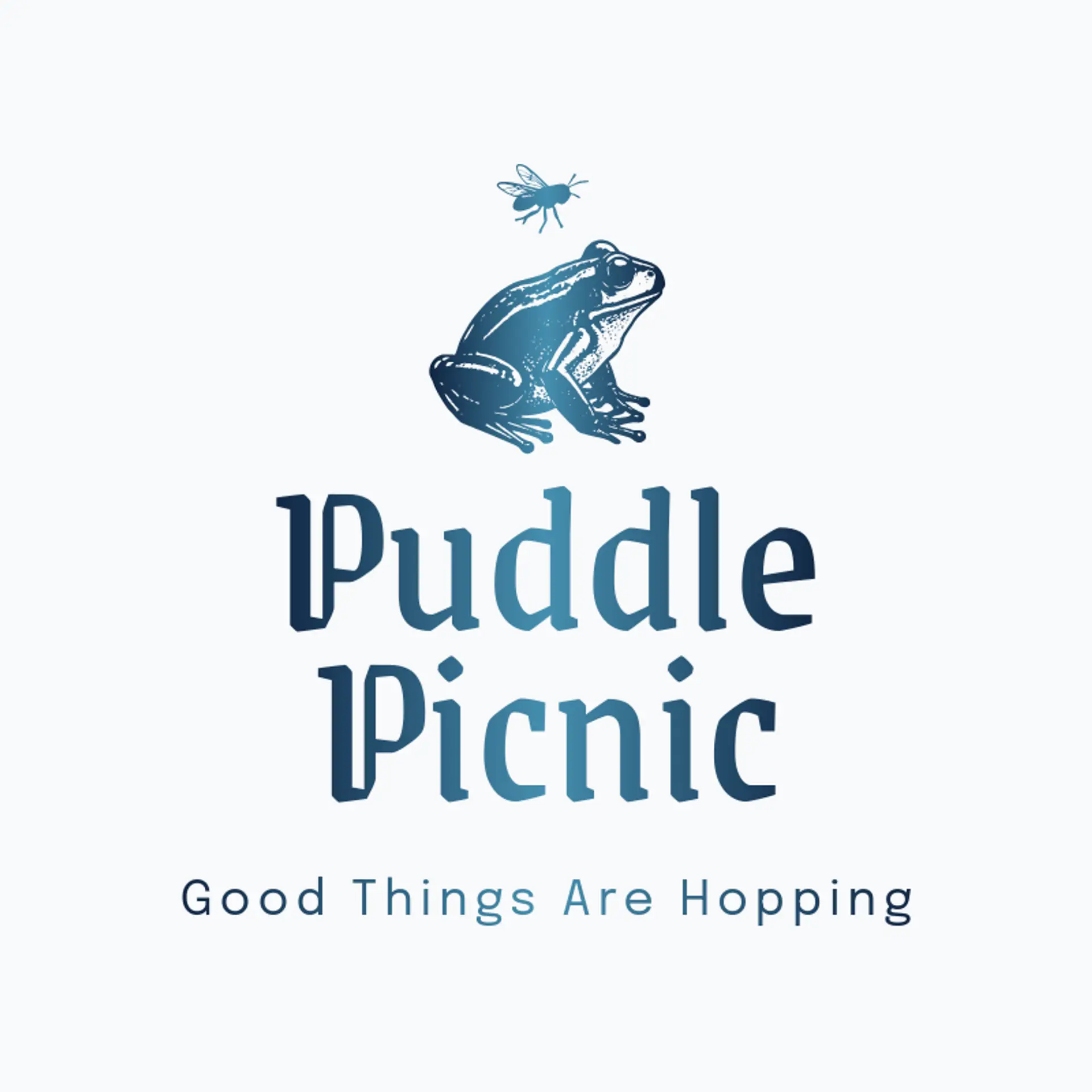 Puddle Picnic logo for frog