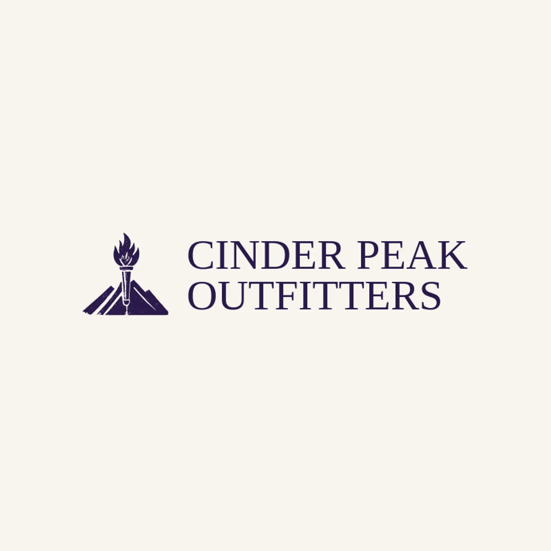 Cinder Peak Outfitters logo for torch