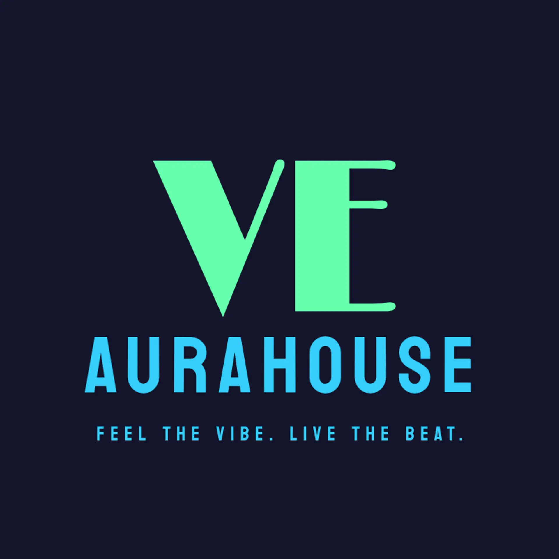 GrooveGlow logo for house music