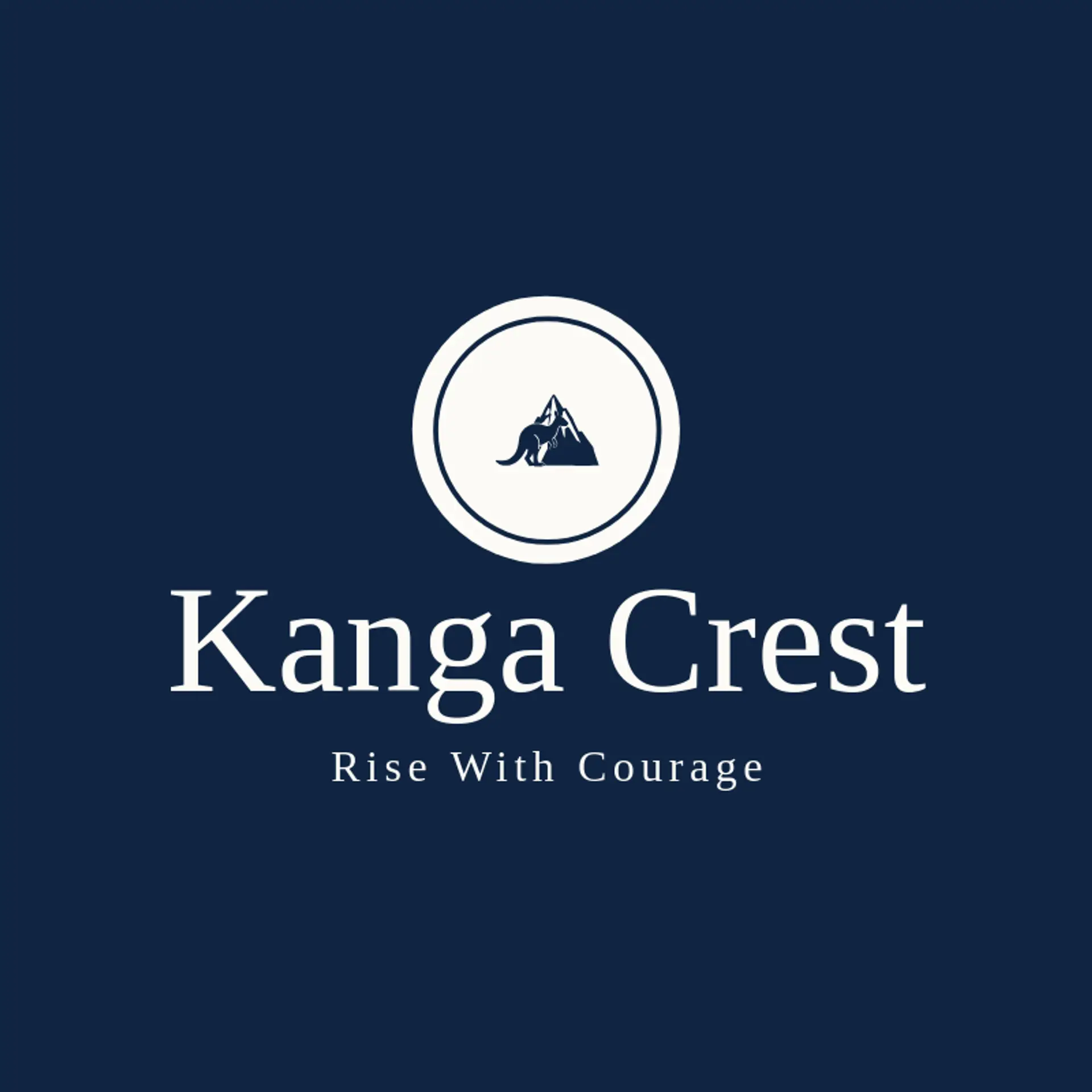 Kanga Crest logo for kangaroo