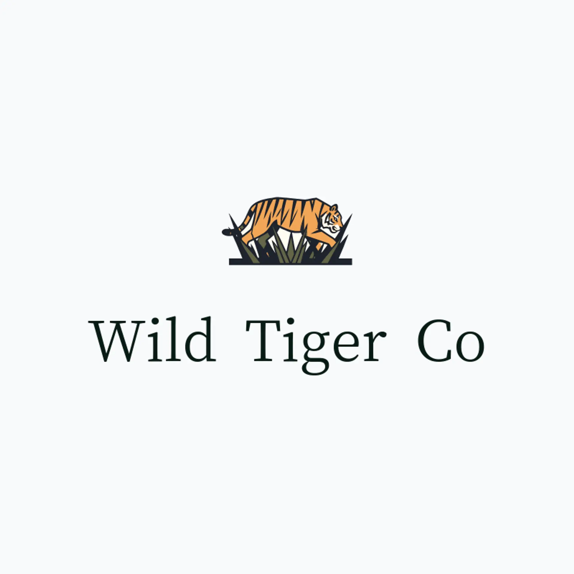Wild Tiger Co logo for tiger