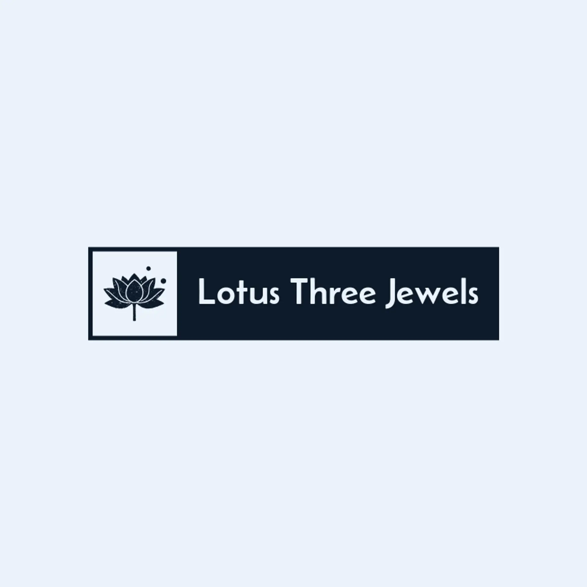 Lotus Three Jewels logo for jainism