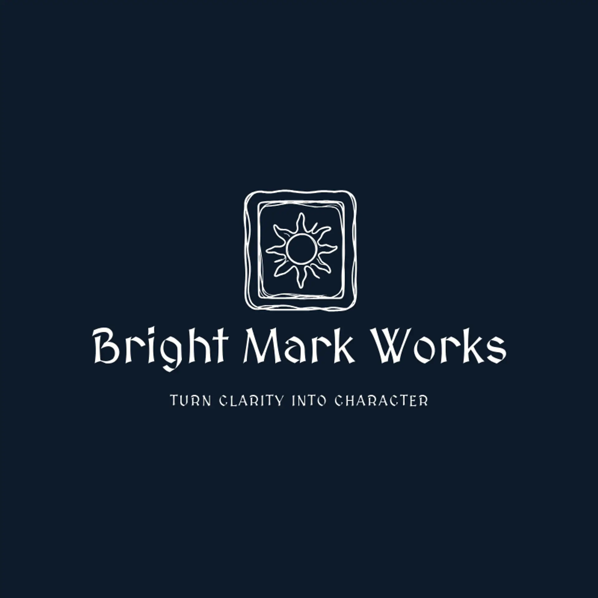 Bright Mark Works logo for frame