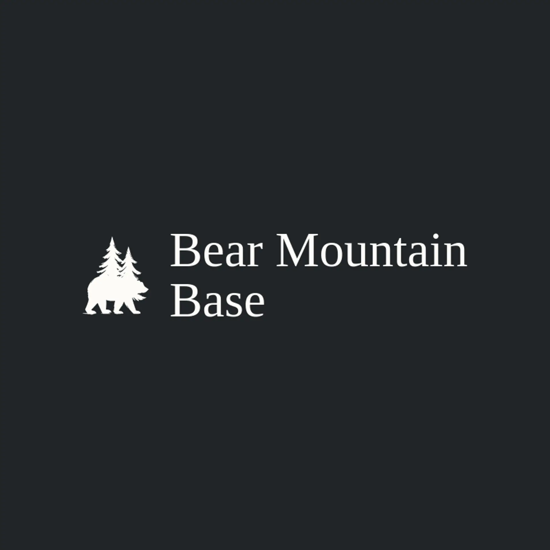 Bear Mountain Base logo for pine tree