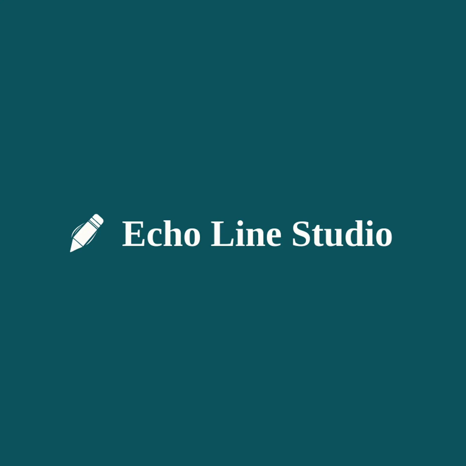 Echo Line Studio logo for artistic