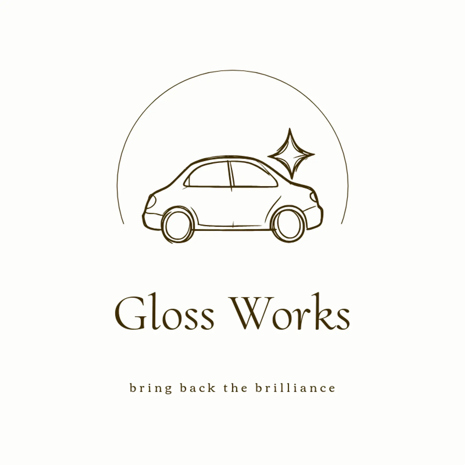 Gloss Works logo for detailing