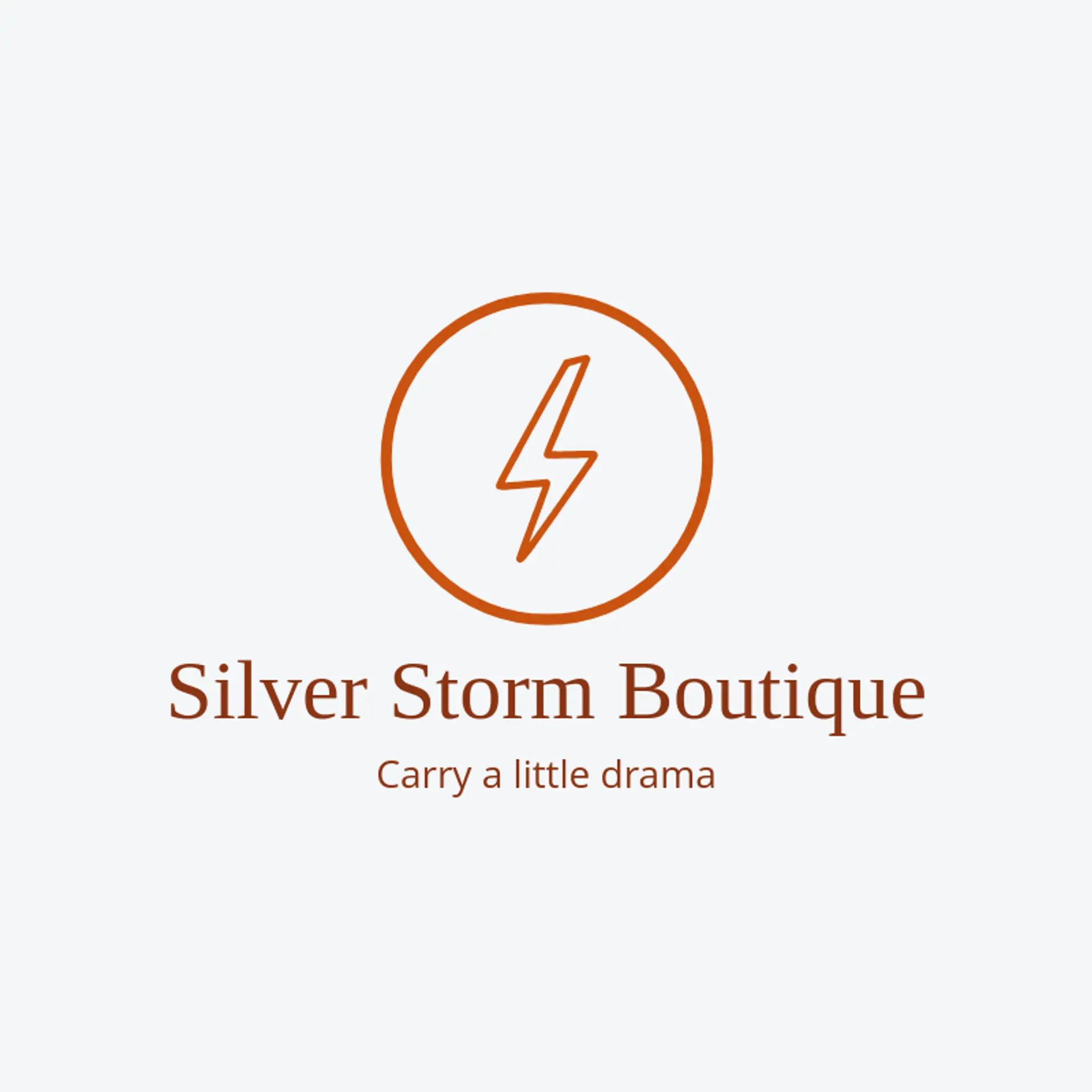 Silver Storm Boutique logo for thunder