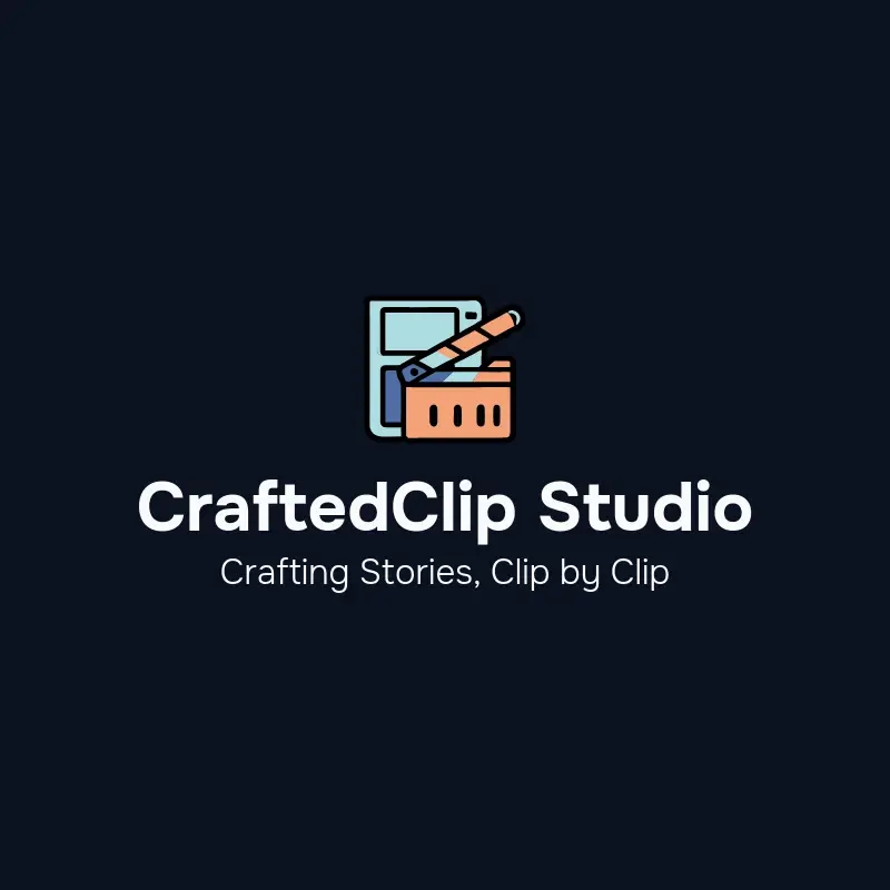 The TikTok name CraftedClip Studio as a branded logo with a color icon