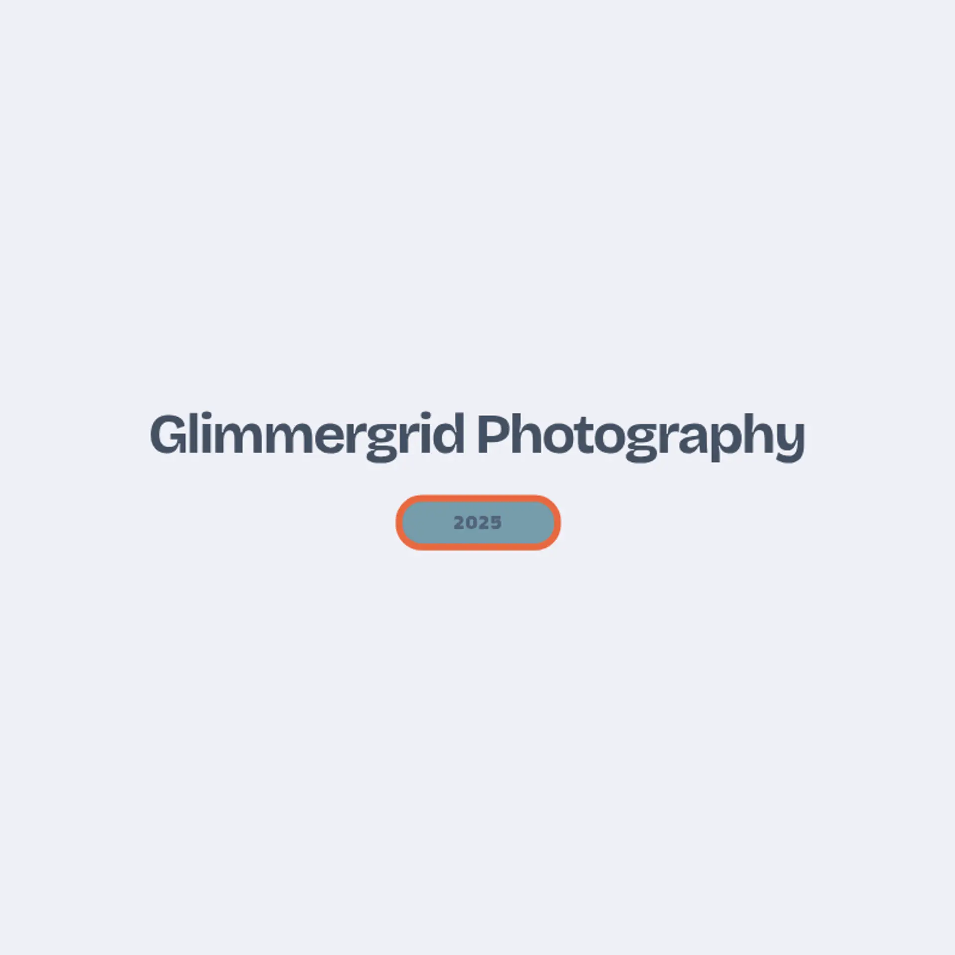 GlimmerGrid Photography logo for photography