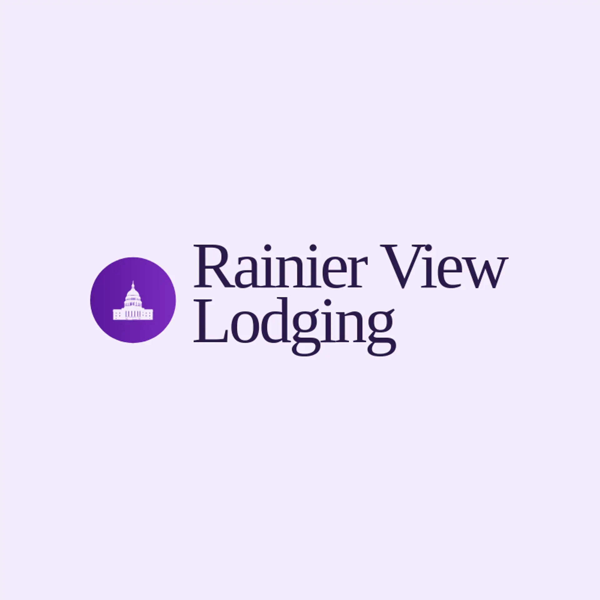 Rainier View Lodging logo for washington