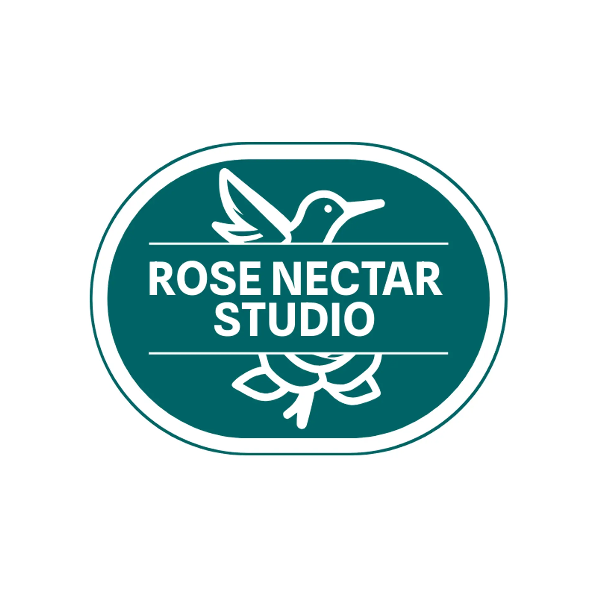 Rose Nectar Studio logo for hummingbird