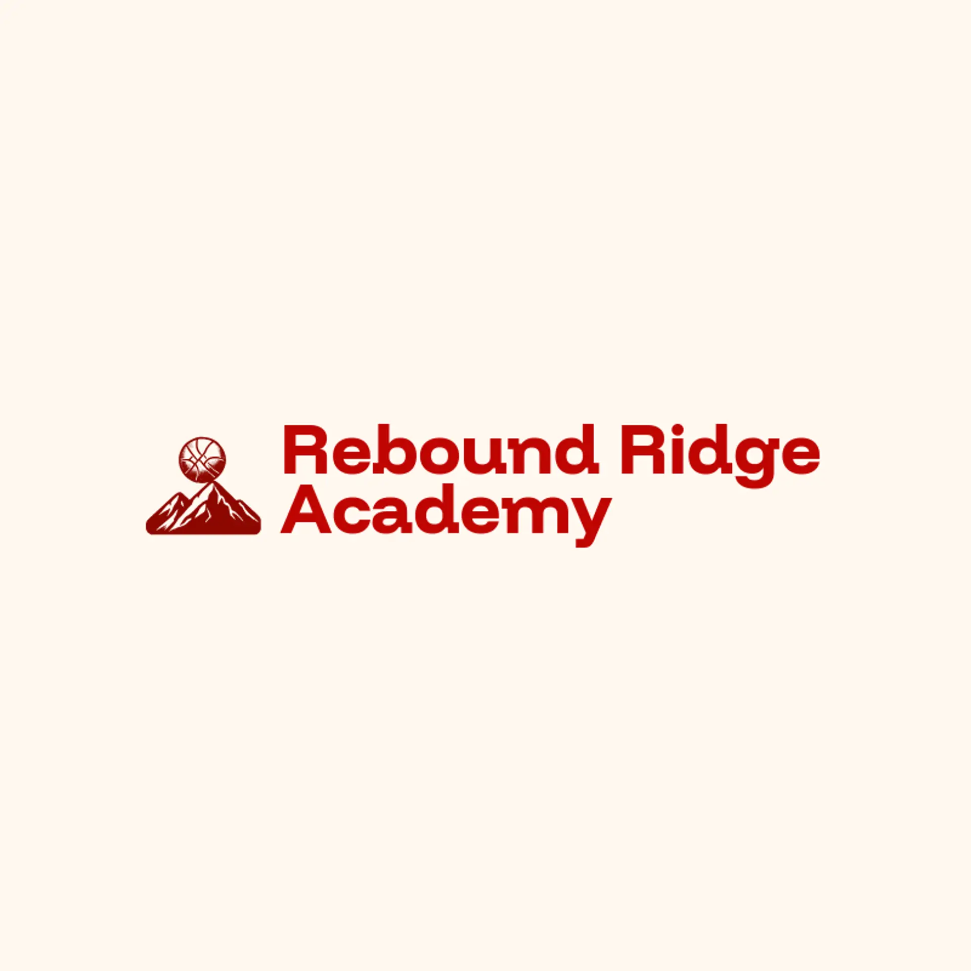 Rebound Ridge Academy logo for basketball