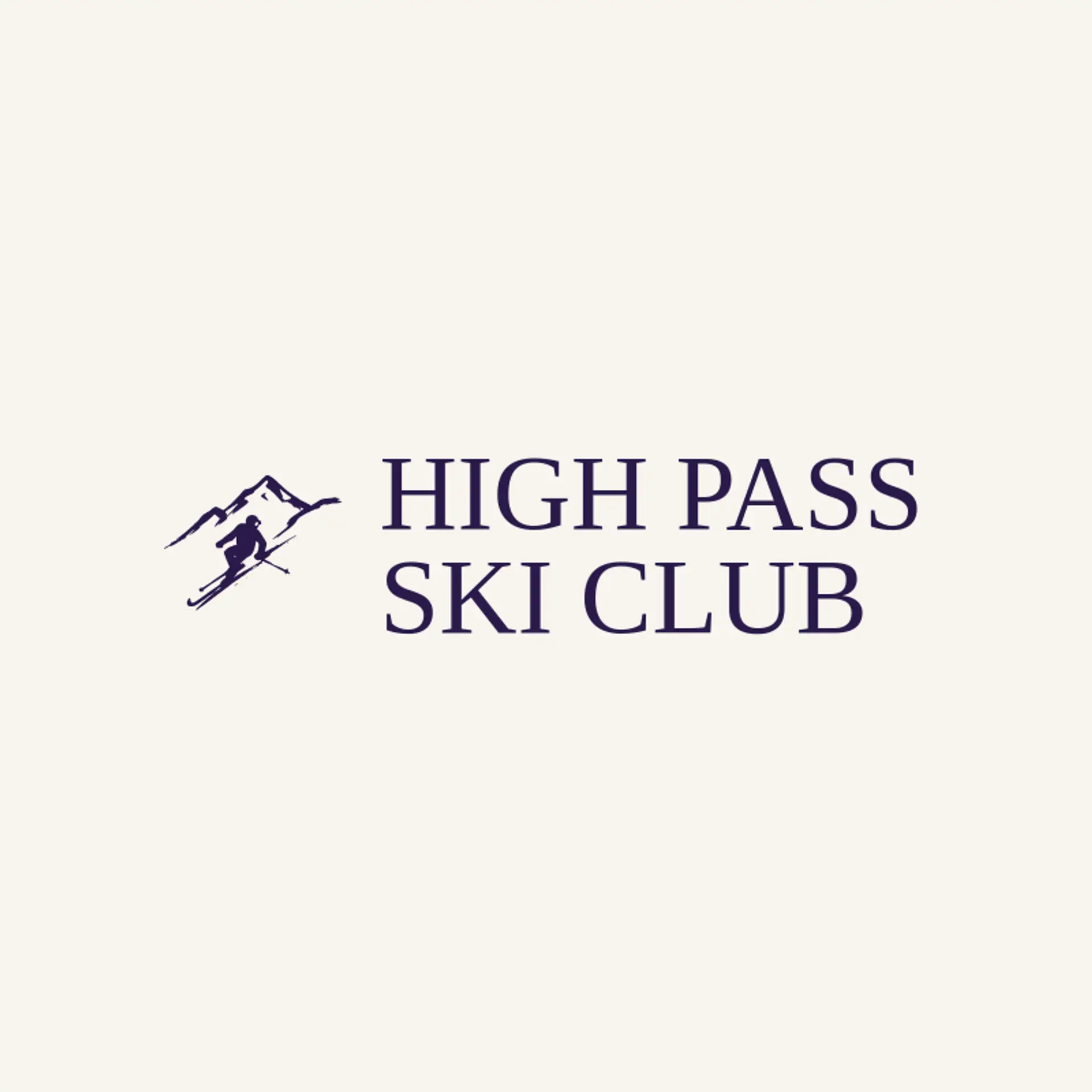 High Pass Ski Club logo for skiing