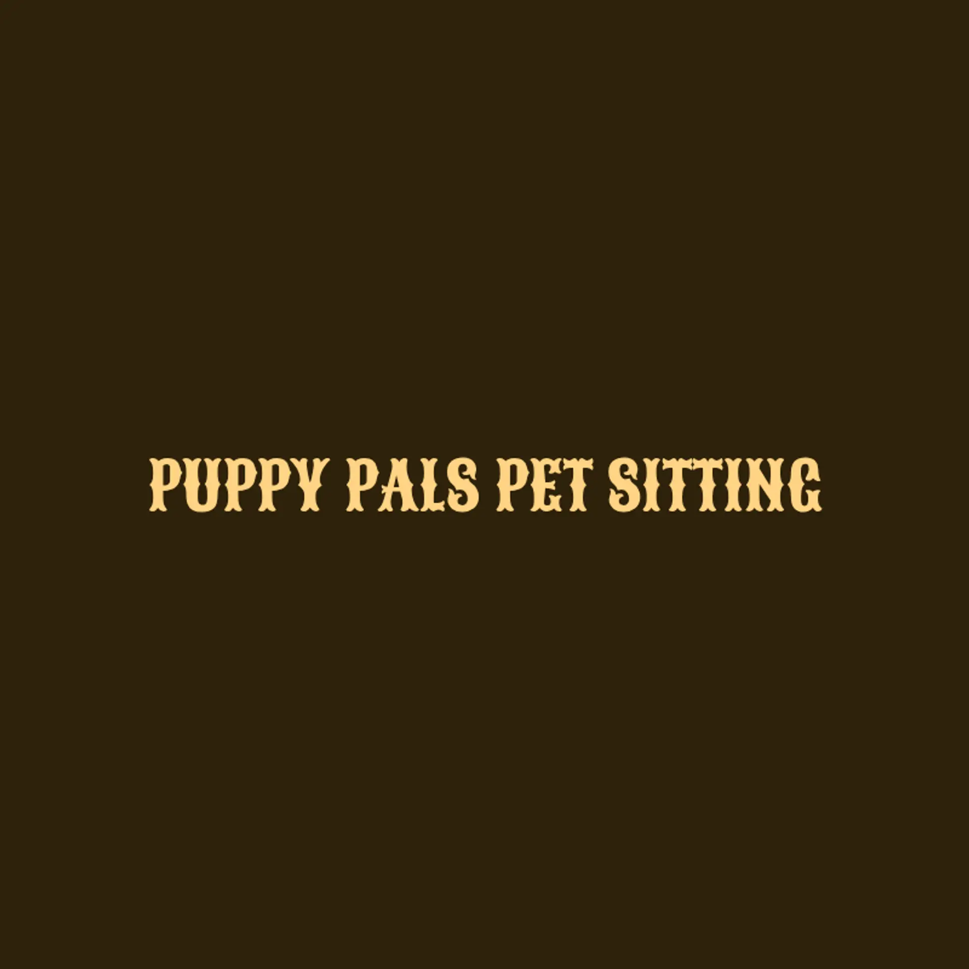 Puppy Pals Pet Sitting logo for pet sitting