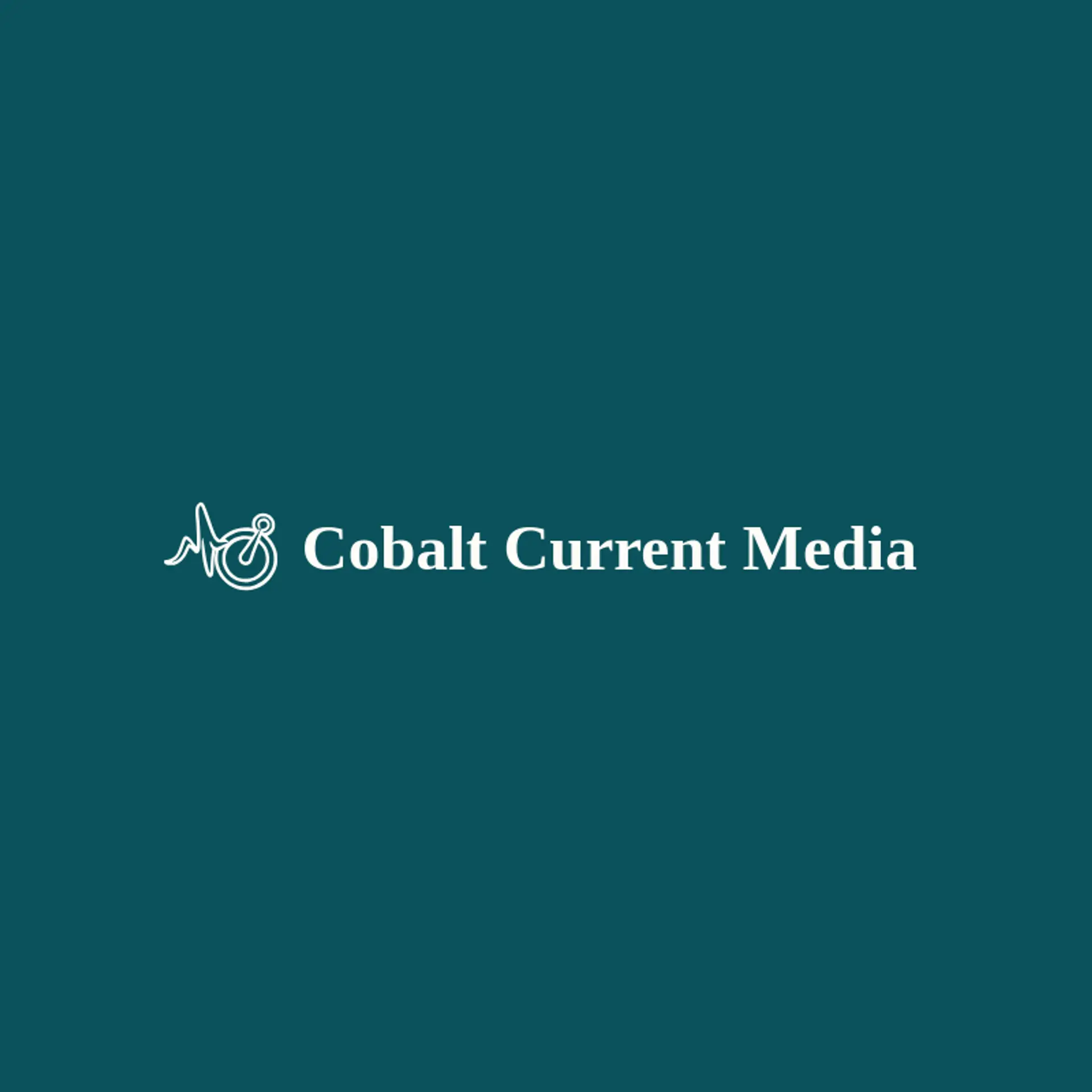 Cobalt Current Media logo for media company