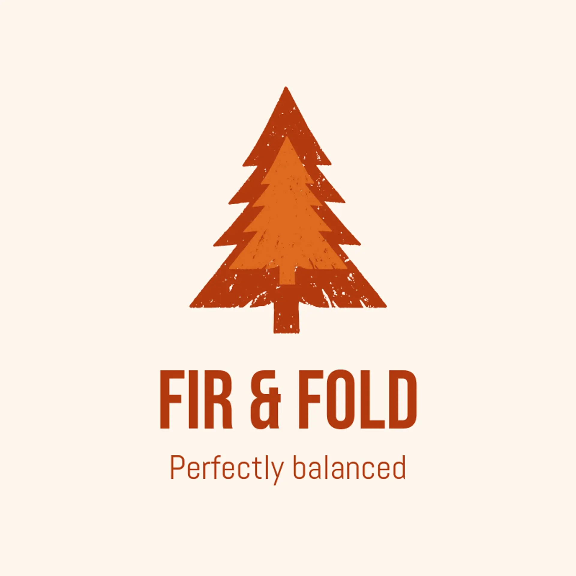Fir & Fold logo for tree