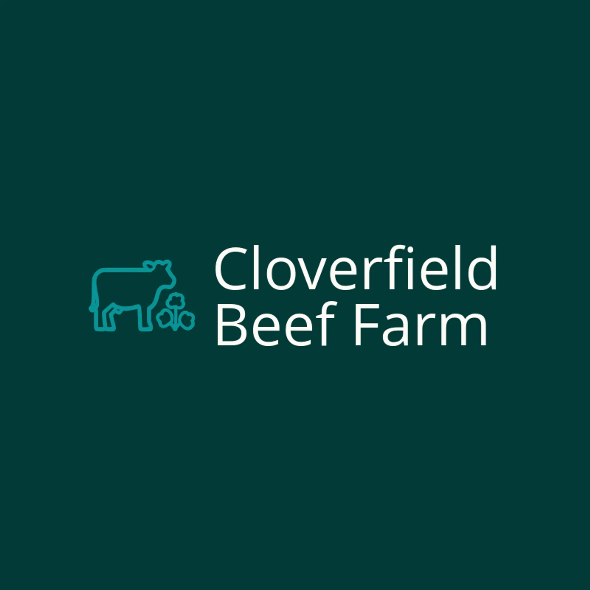 Cloverfield Beef Farm logo for beef
