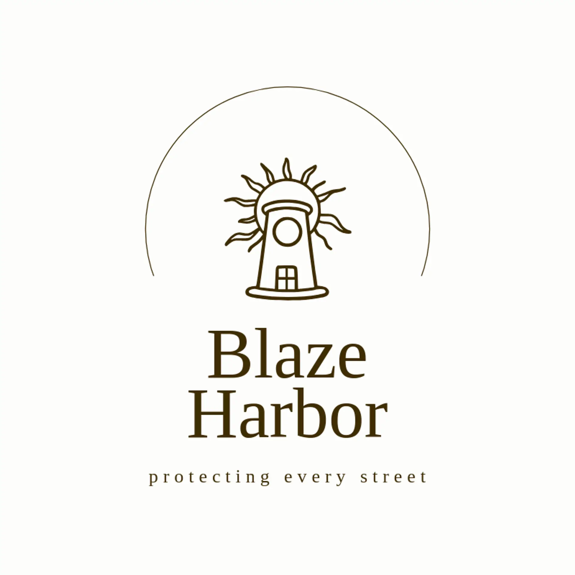 Blaze Harbor logo for fire station