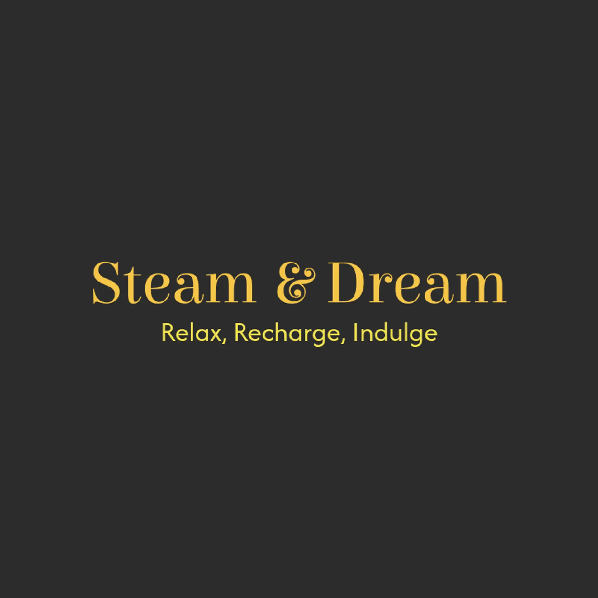 Steam & Dream logo for cafe