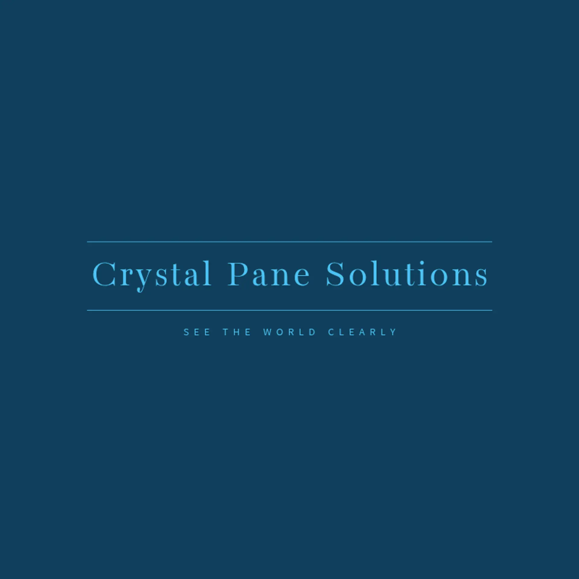 CrystalClear Panes logo for window cleaning