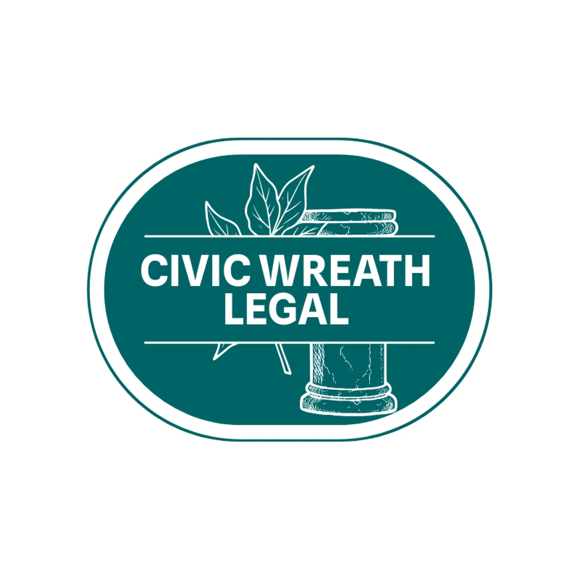 Civic Wreath Legal logo for justice