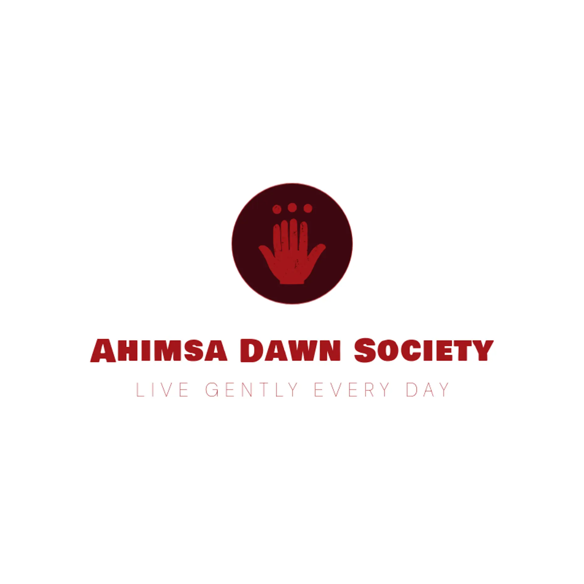 Ahimsa Dawn Society logo for jainism