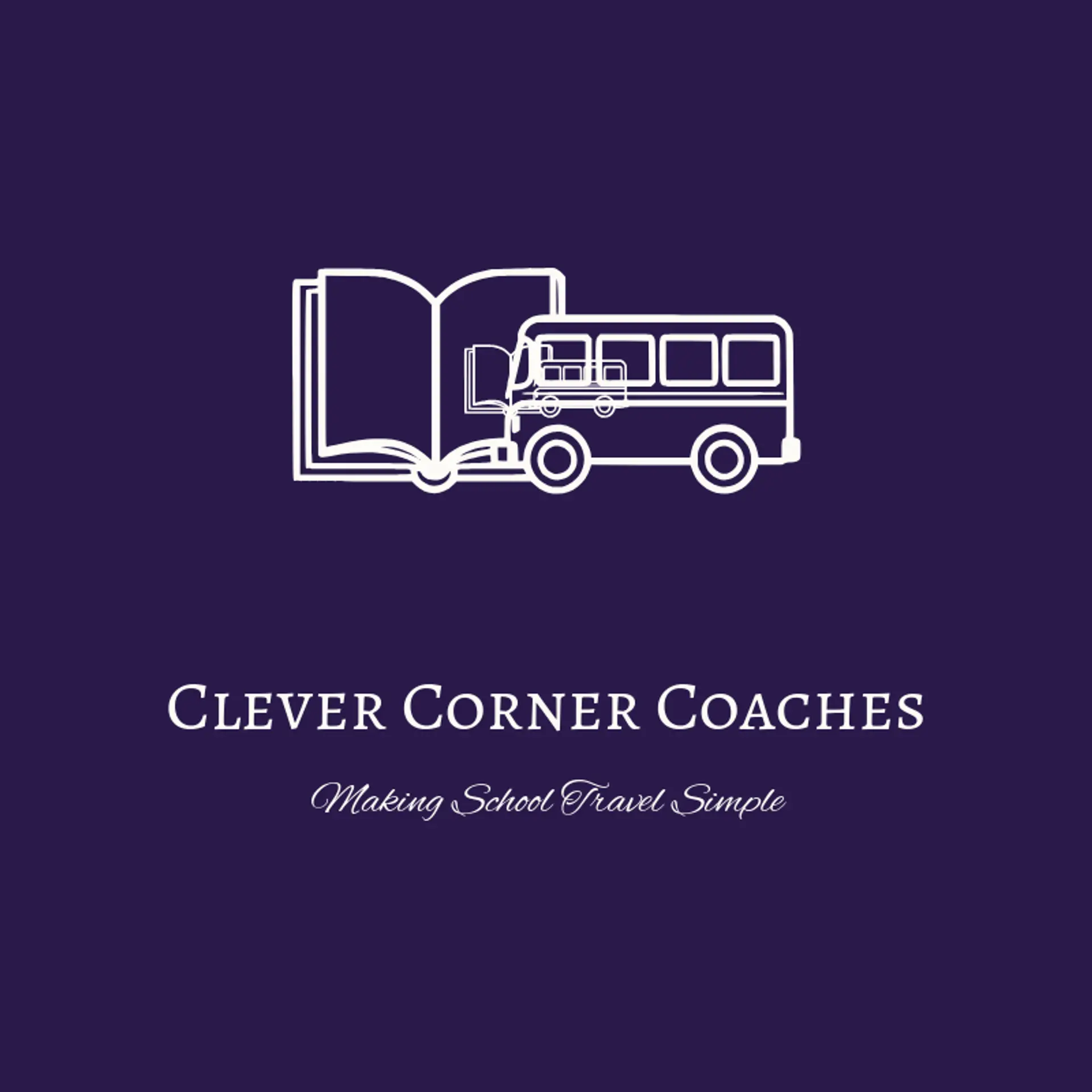 Clever Corner Coaches logo for school bus