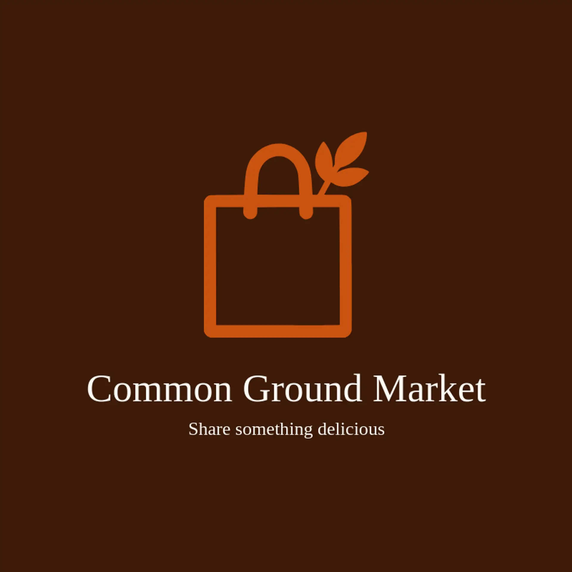 Common Ground Market logo for market