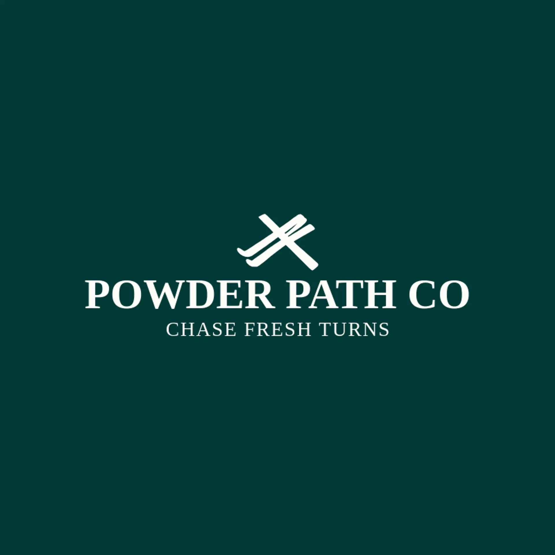 Powder Path Co logo for skiing