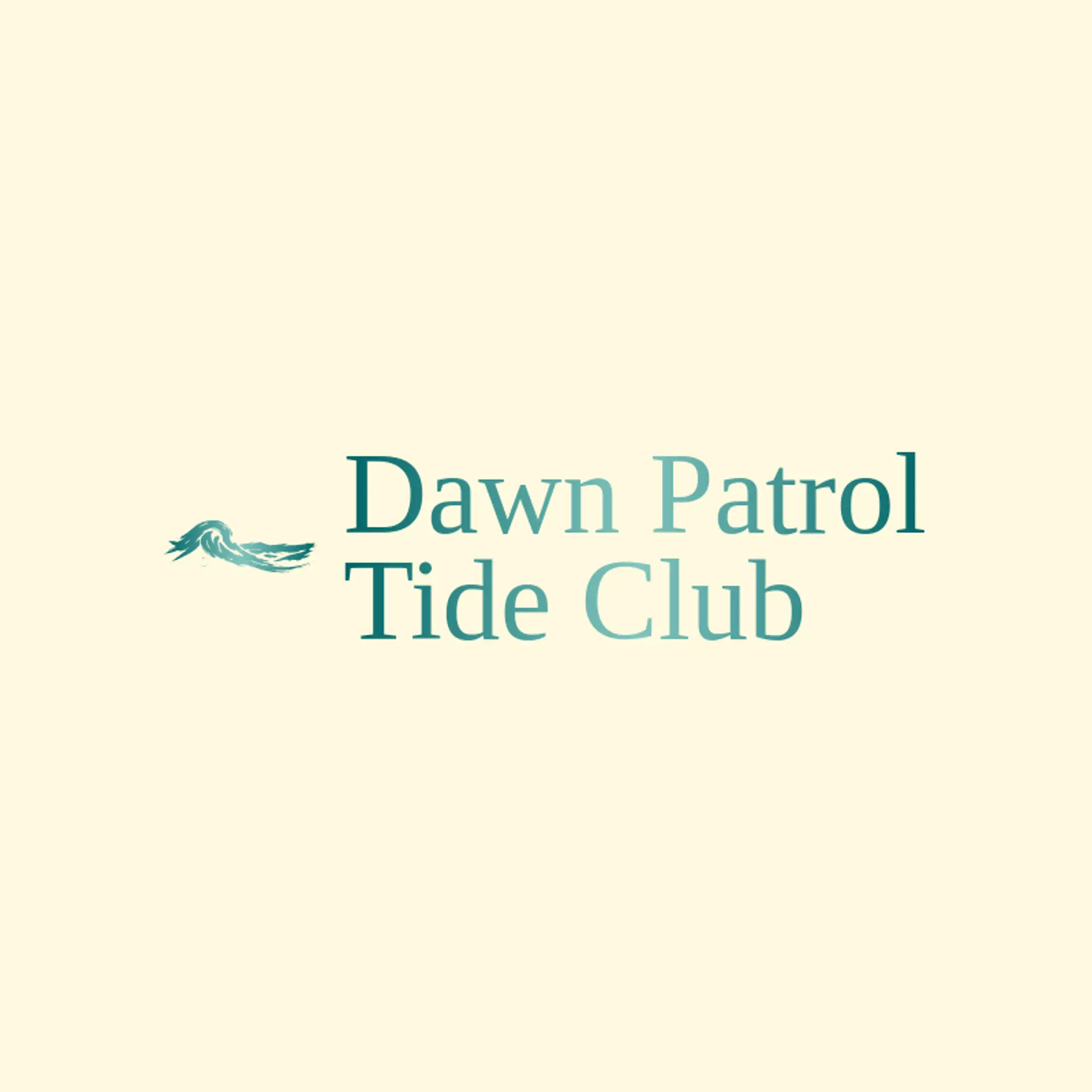 Dawn Patrol Tide Club logo for tide