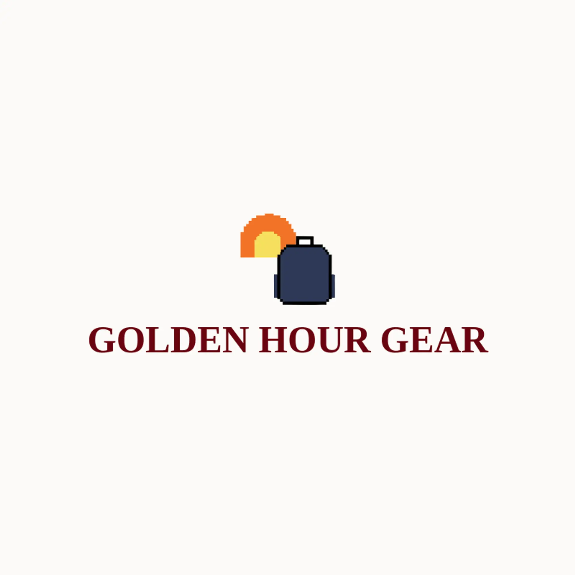 Golden Hour Gear logo for backpack