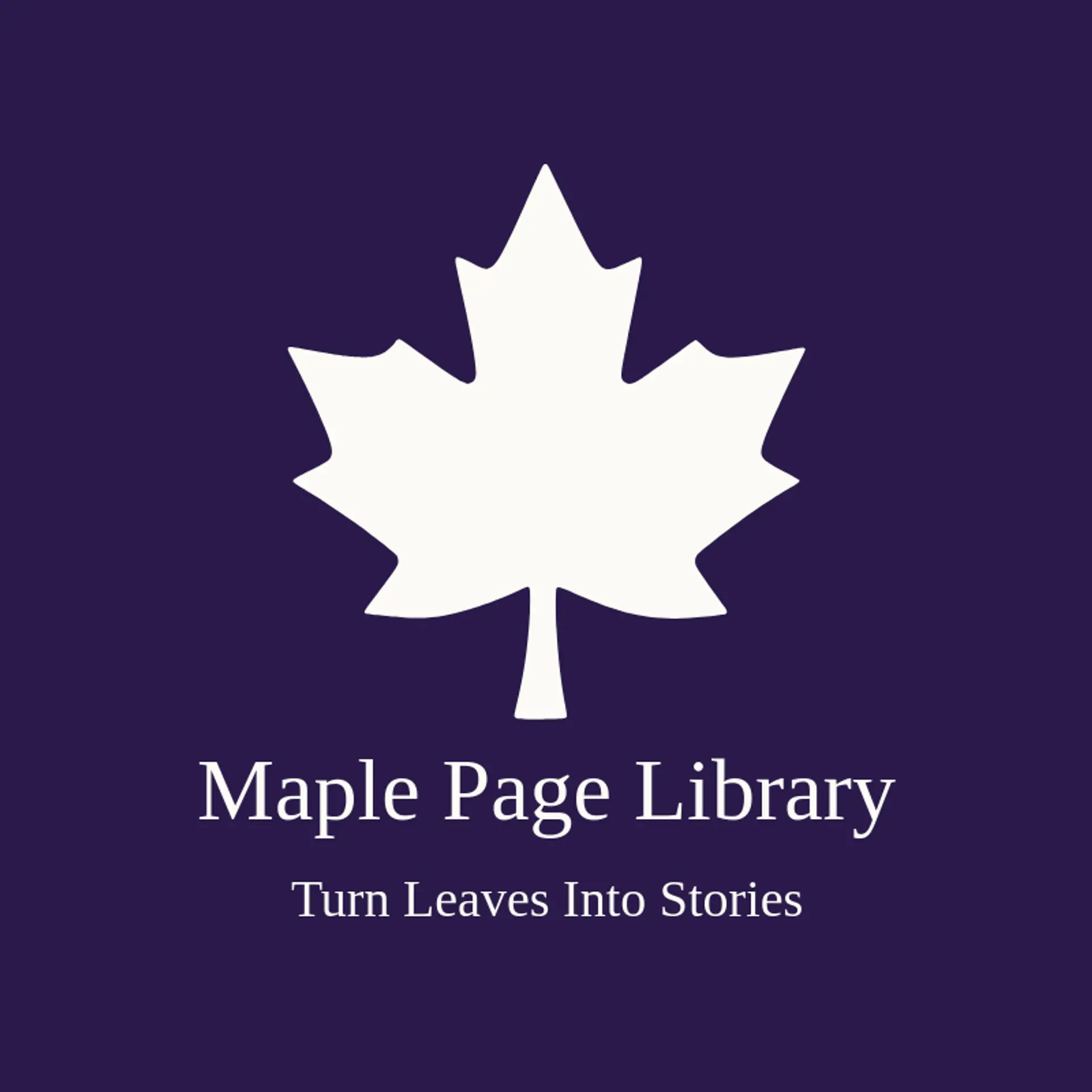 Maple Page Library logo for library