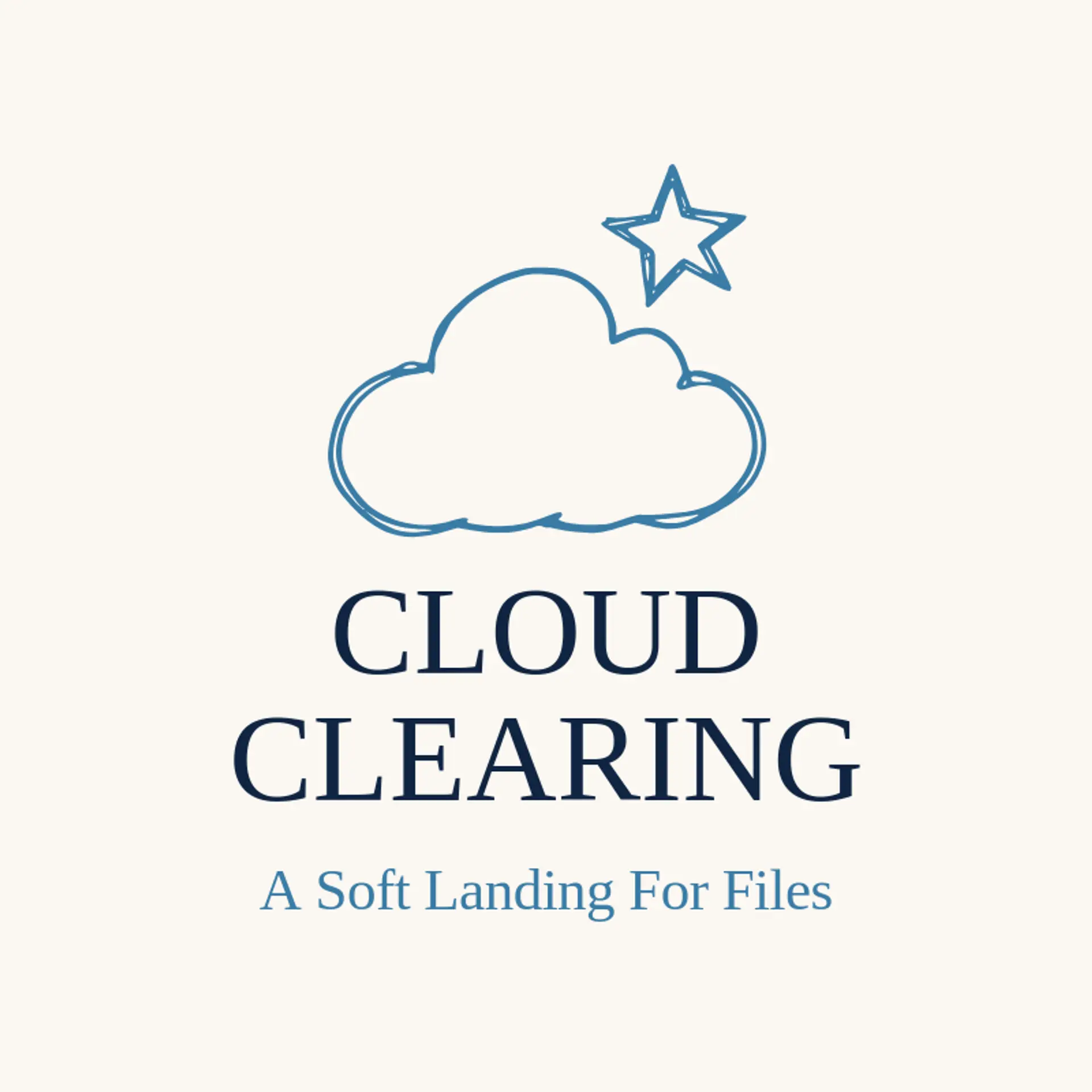 Cloud Clearing logo for cloud storage
