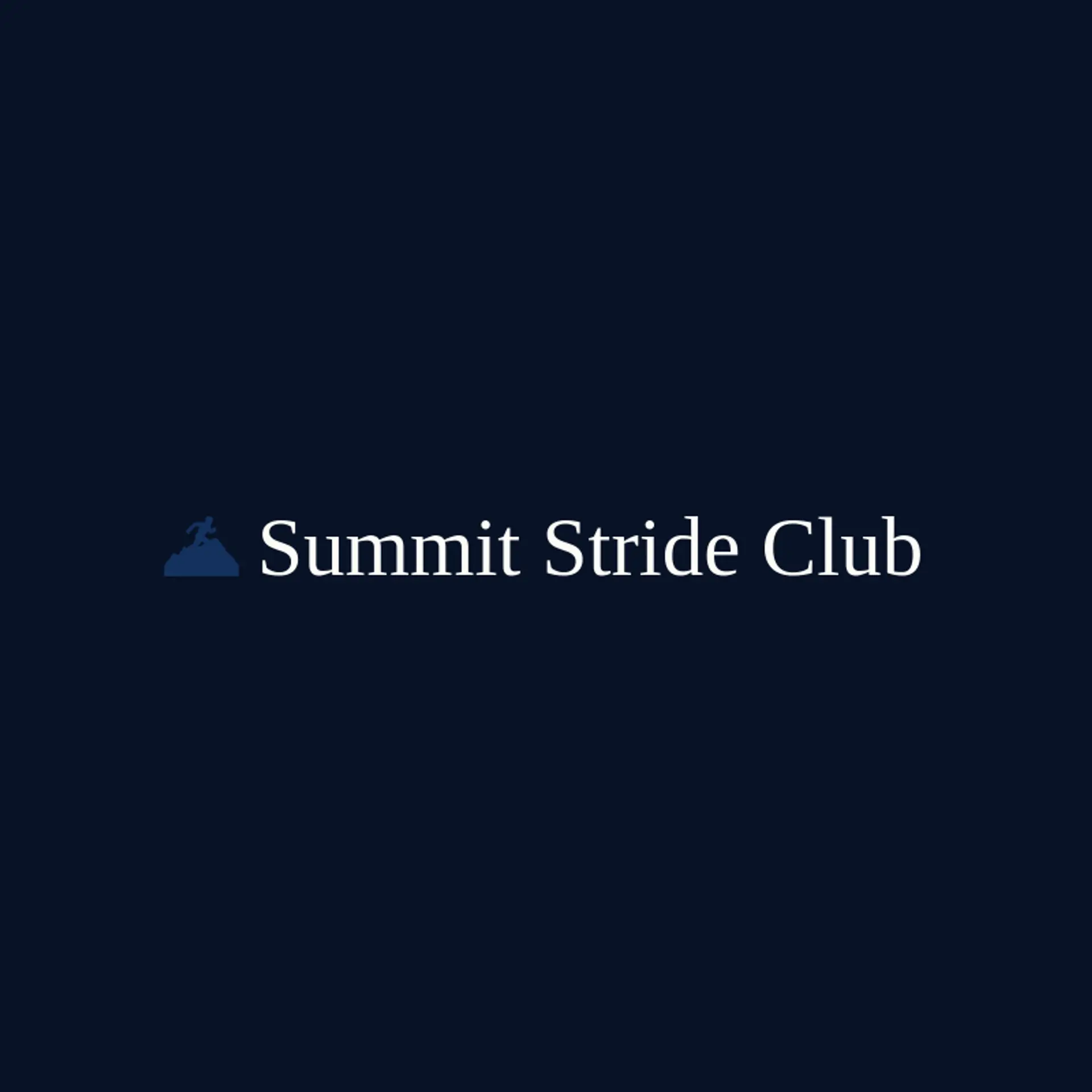 Summit Stride Club logo for runner