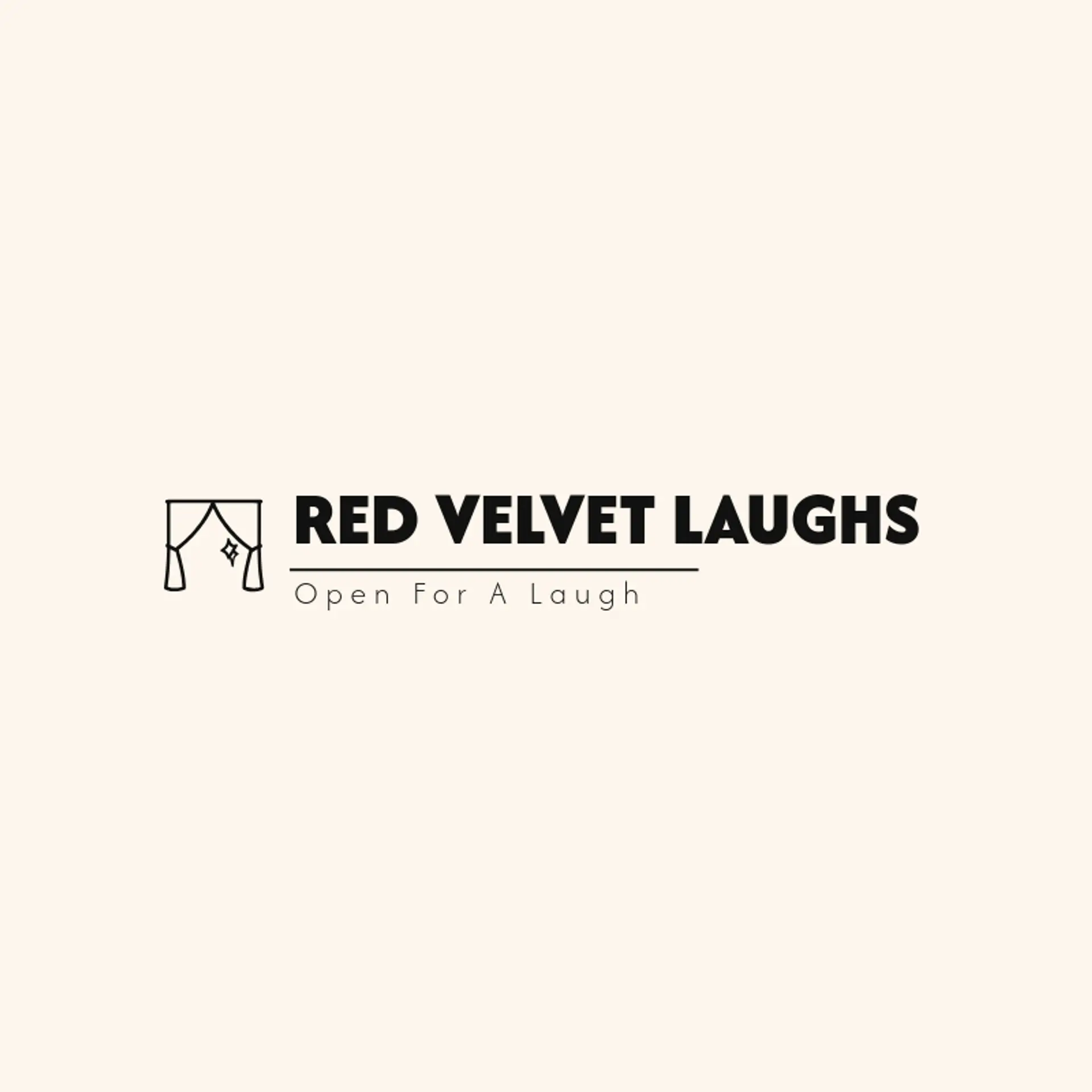 Red Velvet Laughs logo for comedy