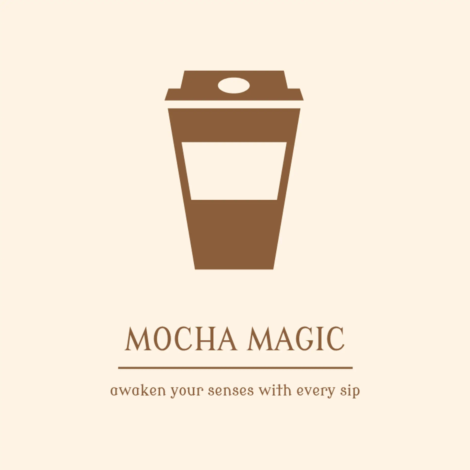 Mocha Magic logo for cafe
