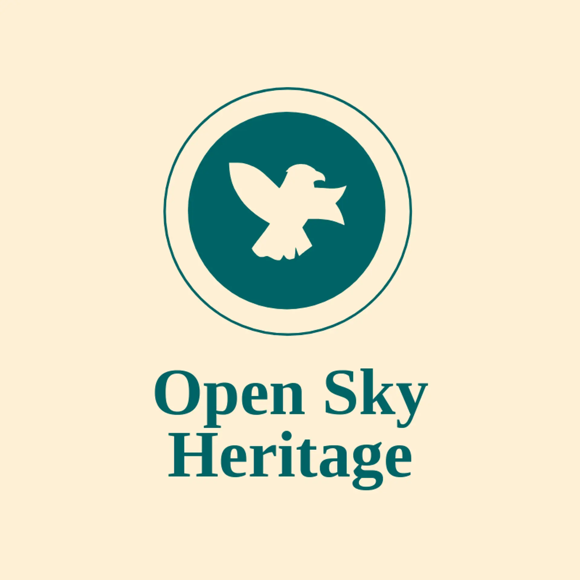 Open Sky Heritage logo for bald eagle